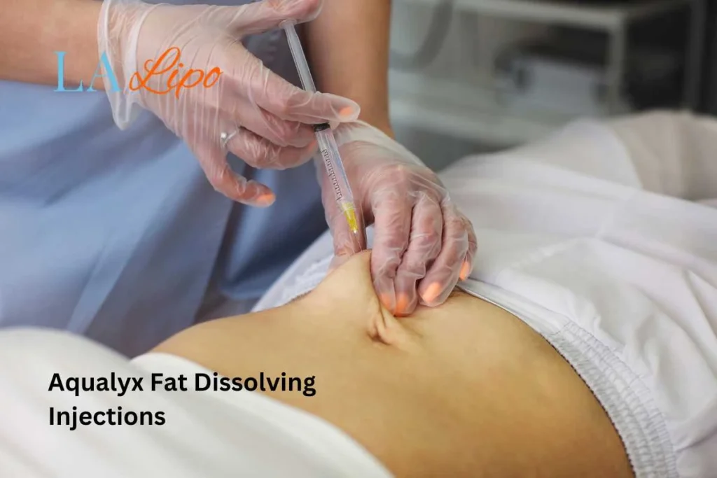 woman having fat dissolving injections Greater London (Lambeth) in the stomach