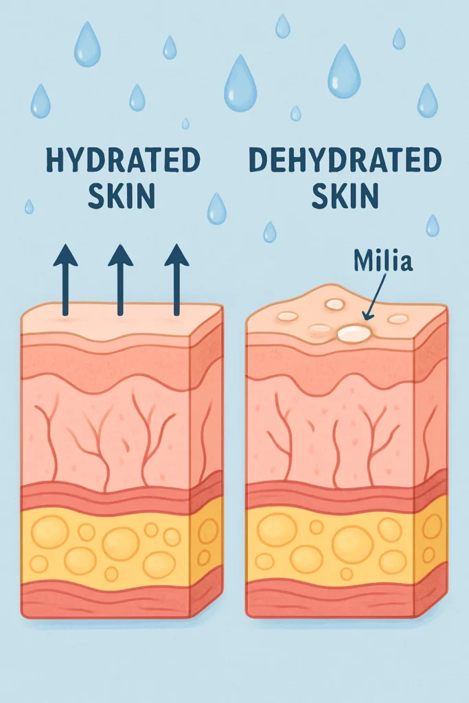 The importance of hydration and milia production Greater London (Lambeth)