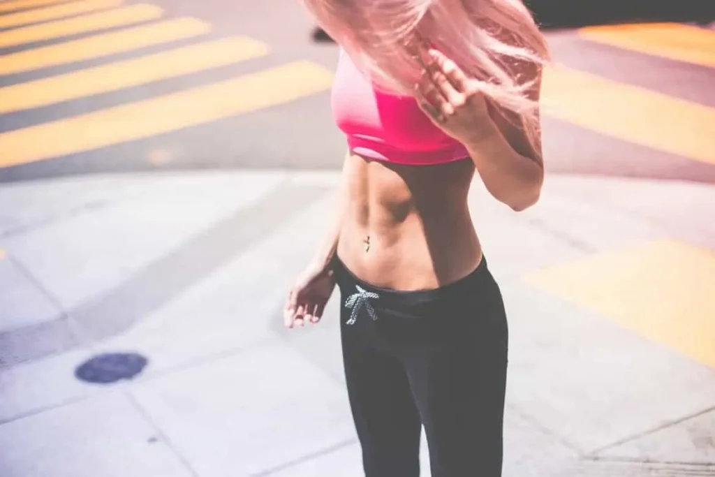 Woman with toned stomach after LA-EMS Body Sculpting Treatment Greater London (Lambeth)