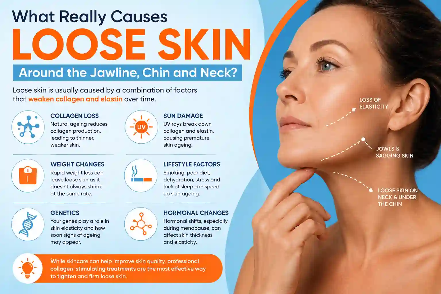 What Really Causes Loose Skin Around the Jawline, Chin and Neck Greater London (Lambeth)?